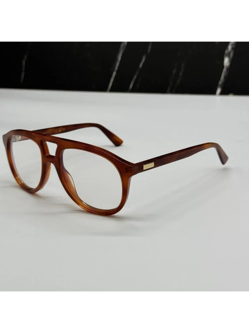New Gucci GG1320S 001 Aviator Unisex Sunglasses With Transition Lenses